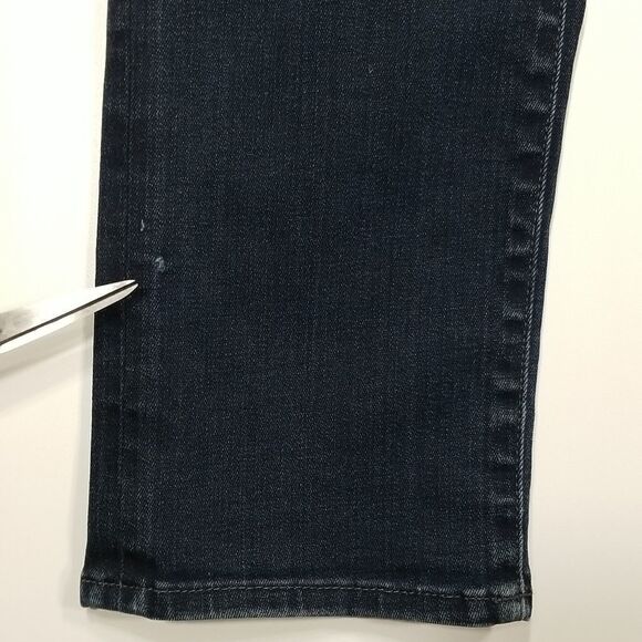 Lucky Brand Jeans Womens Size 27 Dark Blue Denim Mid Rise Sweet Straight Leg - Picture 3 of 11